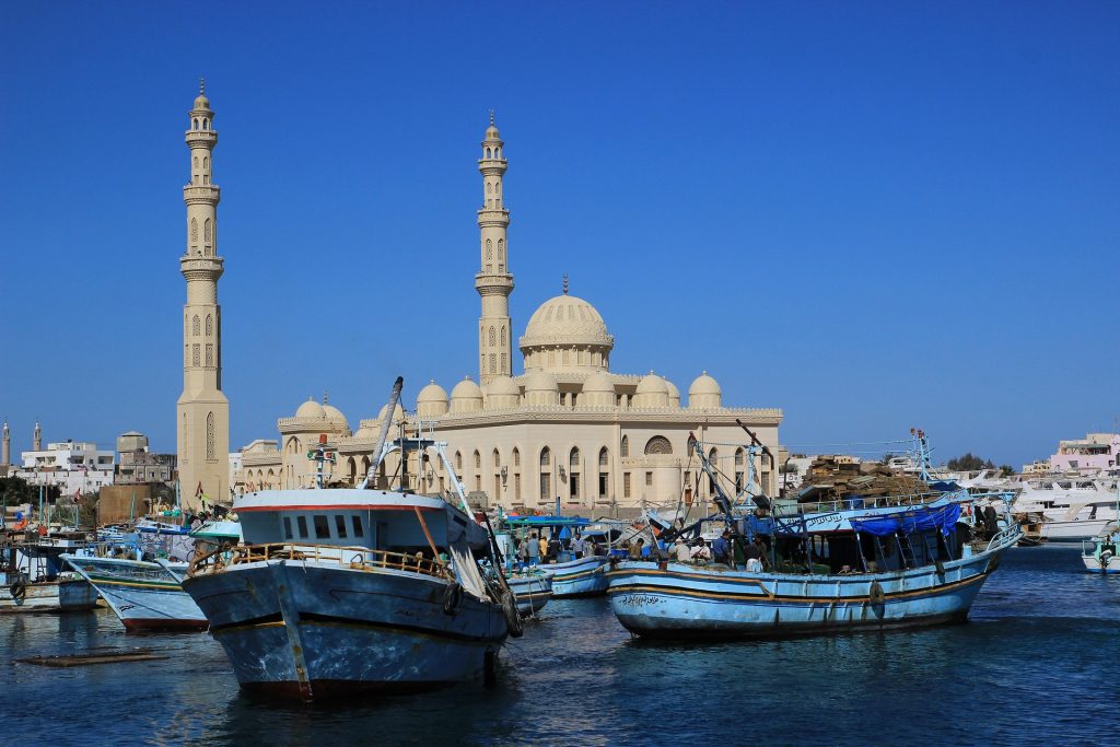 Moschee am Hafen in Hurghada